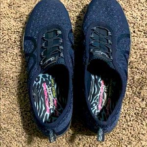 Skechers relaxed fit, “memory foam” walkers.